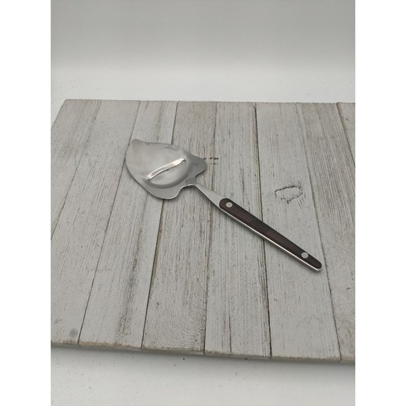 Vintage Stainless Steel Cheese Plane Slicer -Meat Knife - Planer Wood Handle #3 - Picture 1 of 7
